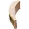 Ekena Millwork 5-inch W x 10-inch D x 14-inch H Thorton Rough Cedar Woodgrain TimberThane Knee Brace, Primed BRCUR05X10X14THRRCPR - alternate 6